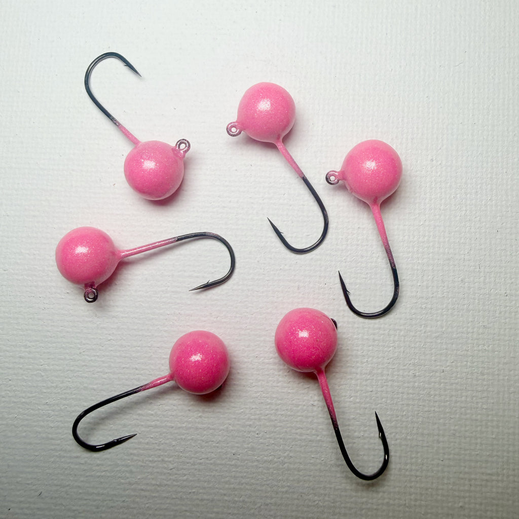 Round Head GEM Jigs (6-Pack) | UV & Glow Fishing Jigs