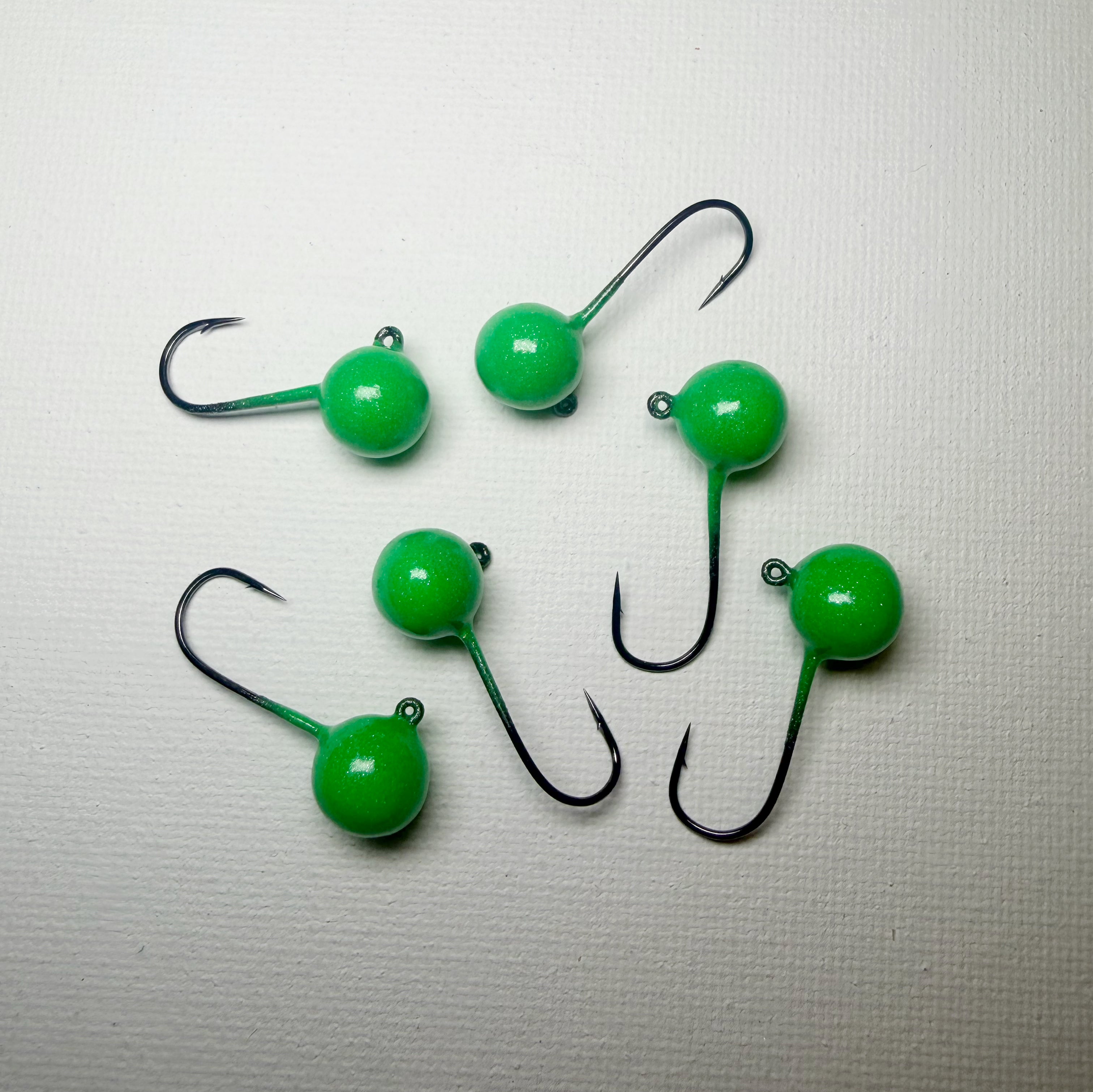 Round Head GEM Jigs (6-Pack) | UV & Glow Fishing Jigs