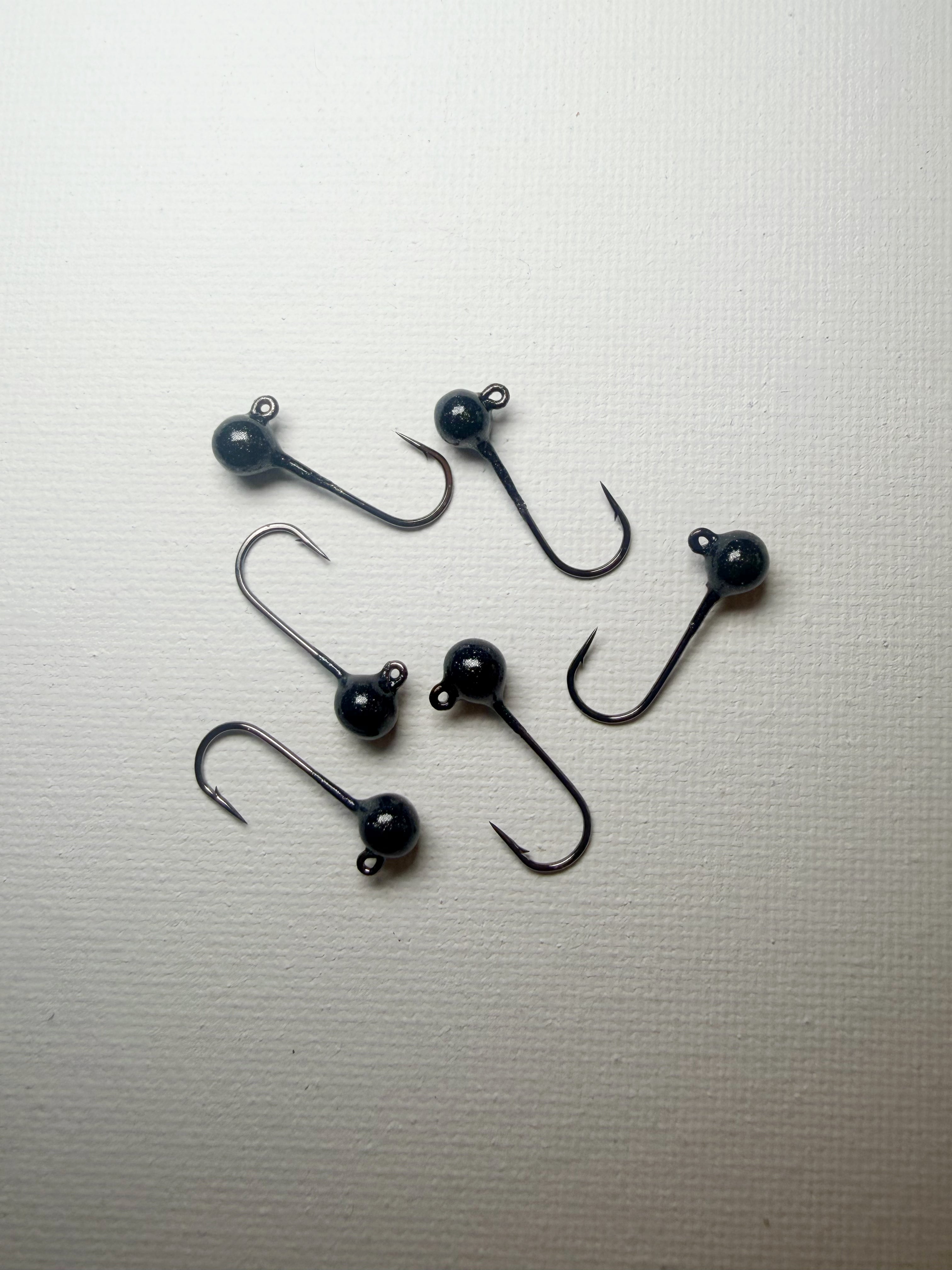 Round Head GEM Jigs (6-Pack) | UV & Glow Fishing Jigs