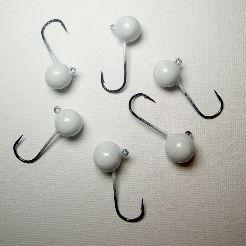 Round Head GEM Jigs (6-Pack) | UV & Glow Fishing Jigs