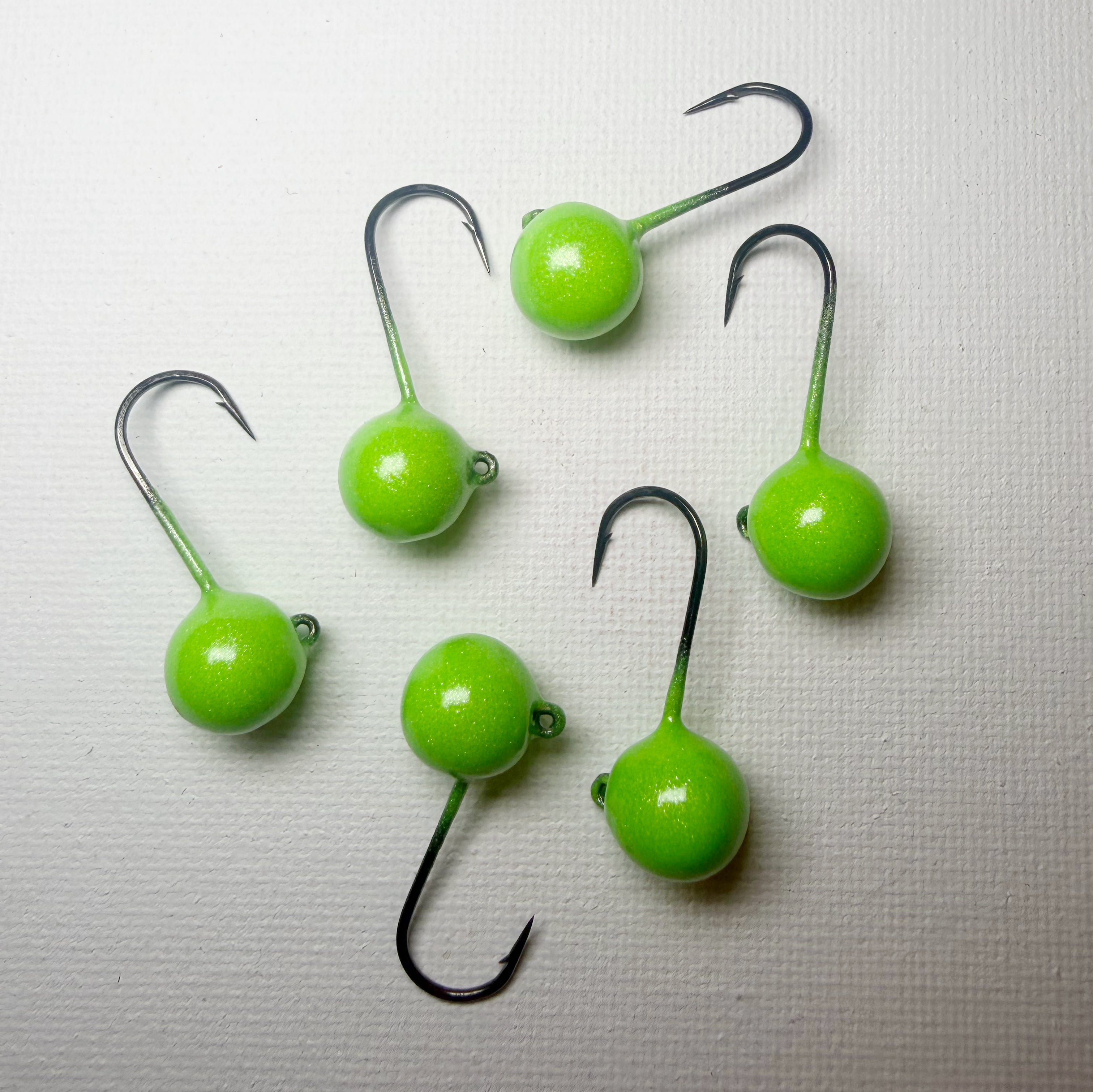 Round Head GEM Jigs (6-Pack) | UV & Glow Fishing Jigs