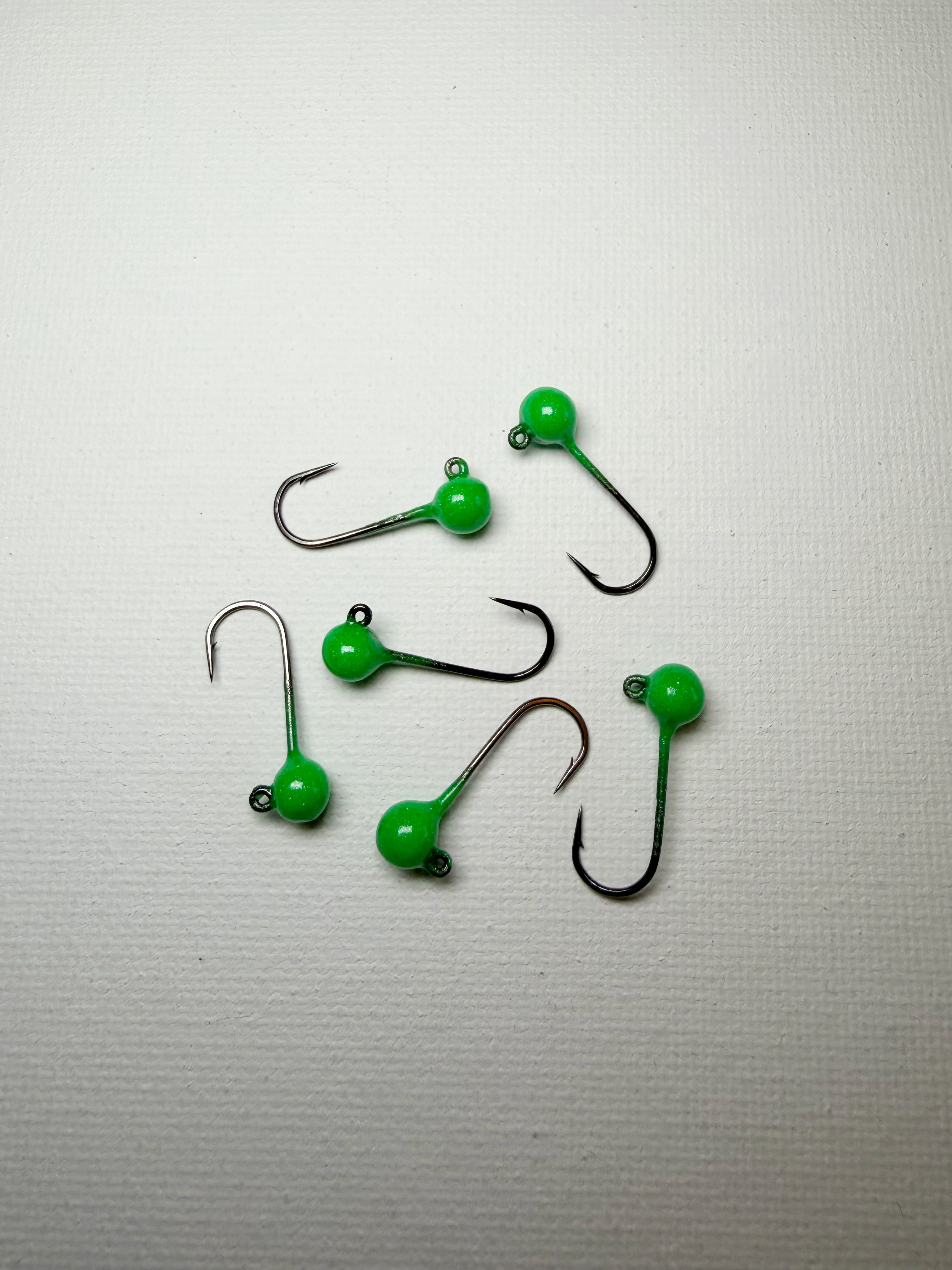 Round Head GEM Jigs (6-Pack) | UV & Glow Fishing Jigs