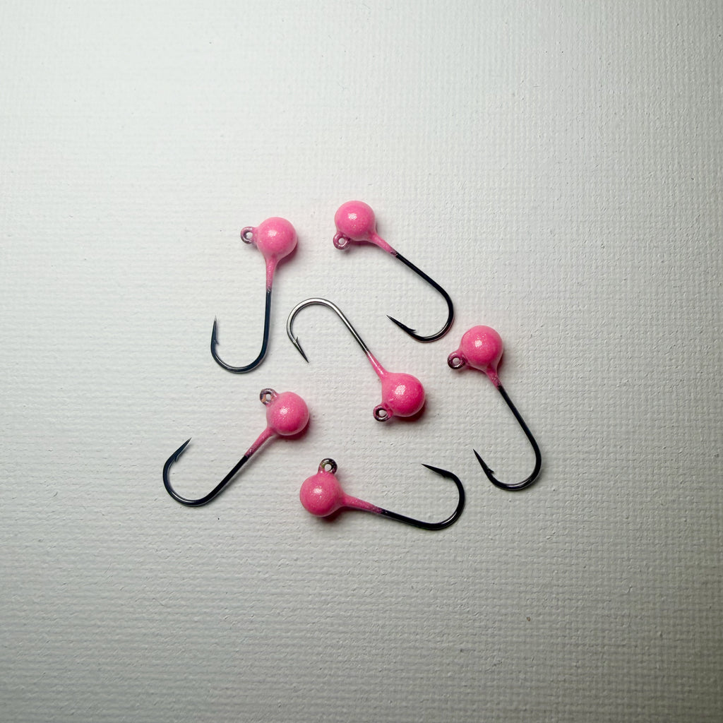 Round Head GEM Jigs (6-Pack) | UV & Glow Fishing Jigs