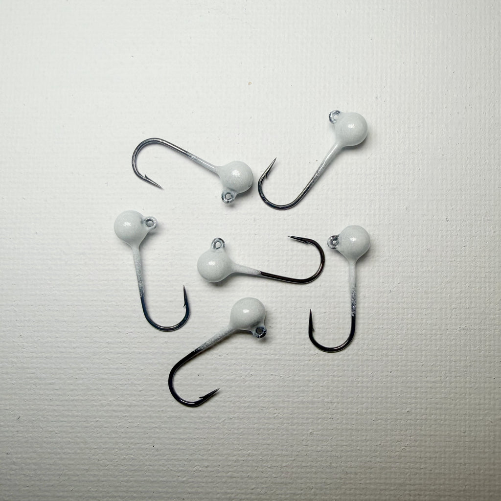 Round Head GEM Jigs (6-Pack) | UV & Glow Fishing Jigs