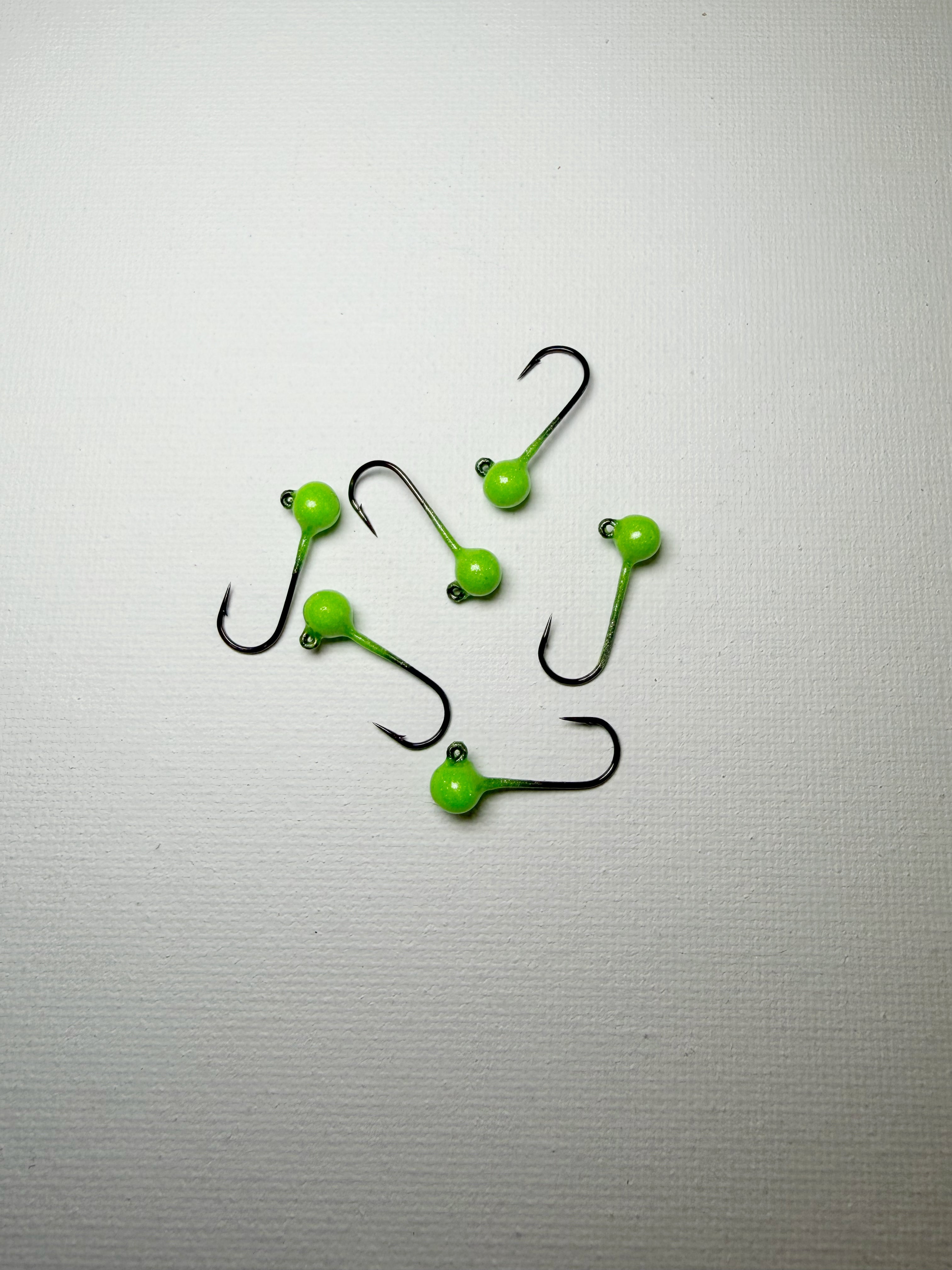 Round Head GEM Jigs (6-Pack) | UV & Glow Fishing Jigs