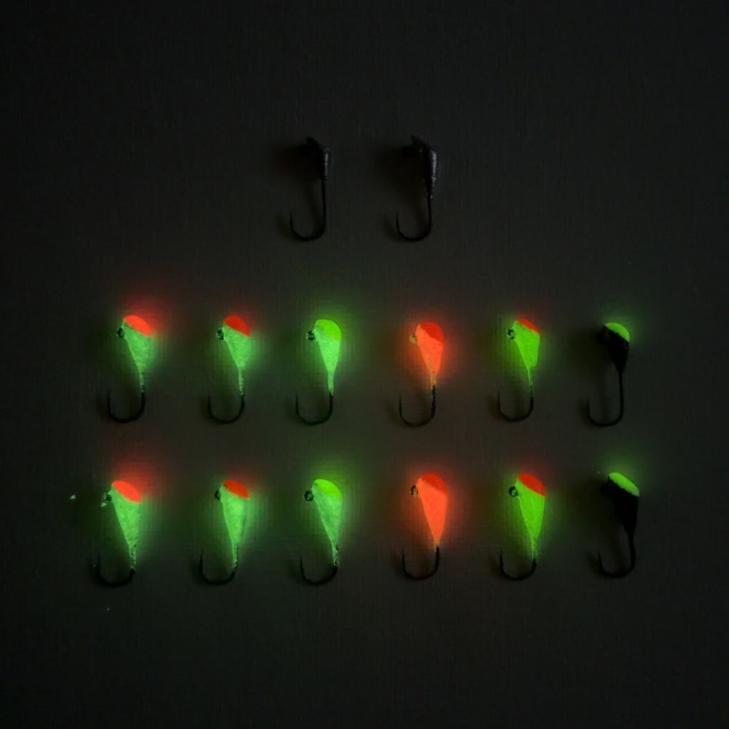 Shad Dart GEM Jigs (6-Pack) | UV & Glow Fishing Jigs
