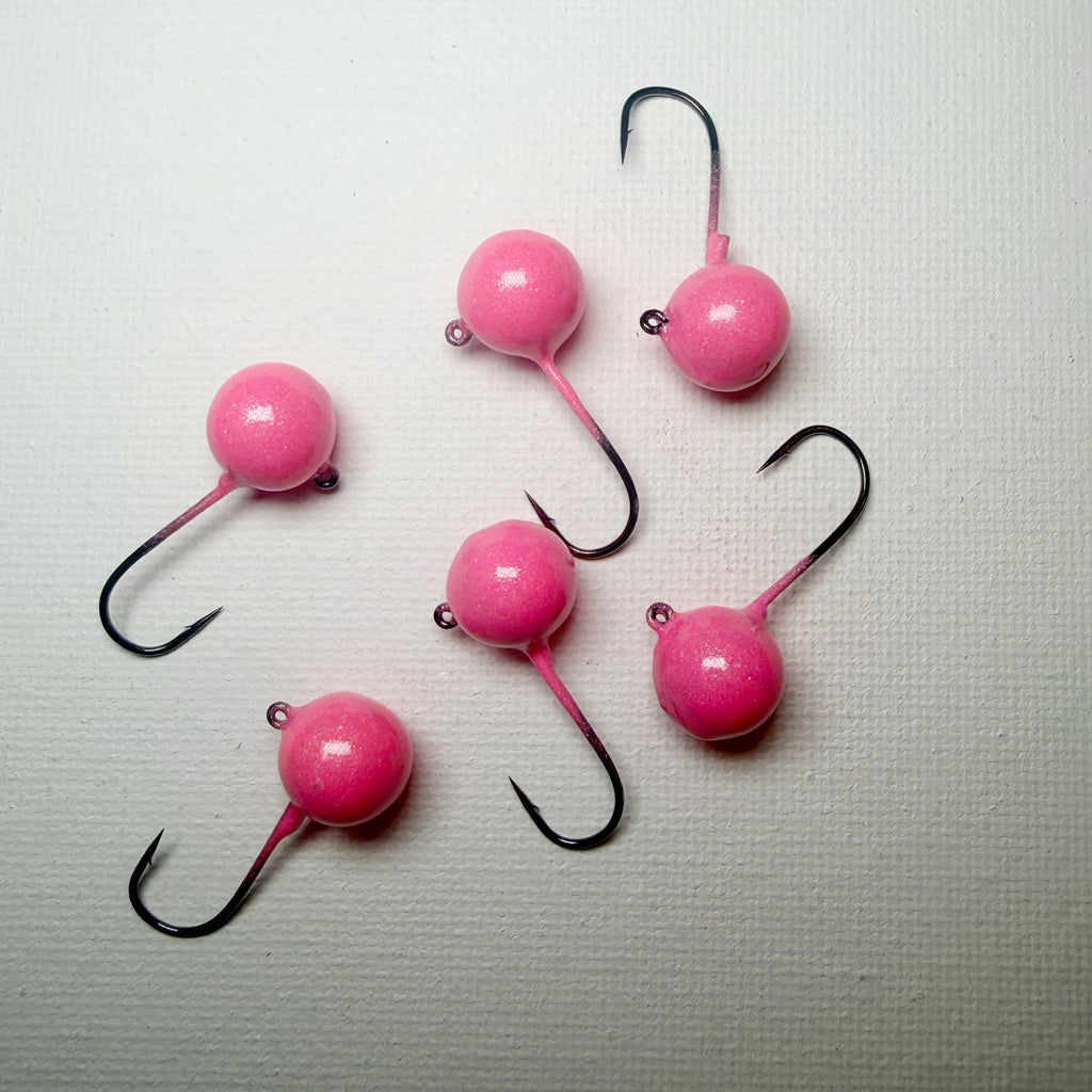 Round Head GEM Jigs (6-Pack) | UV & Glow Fishing Jigs