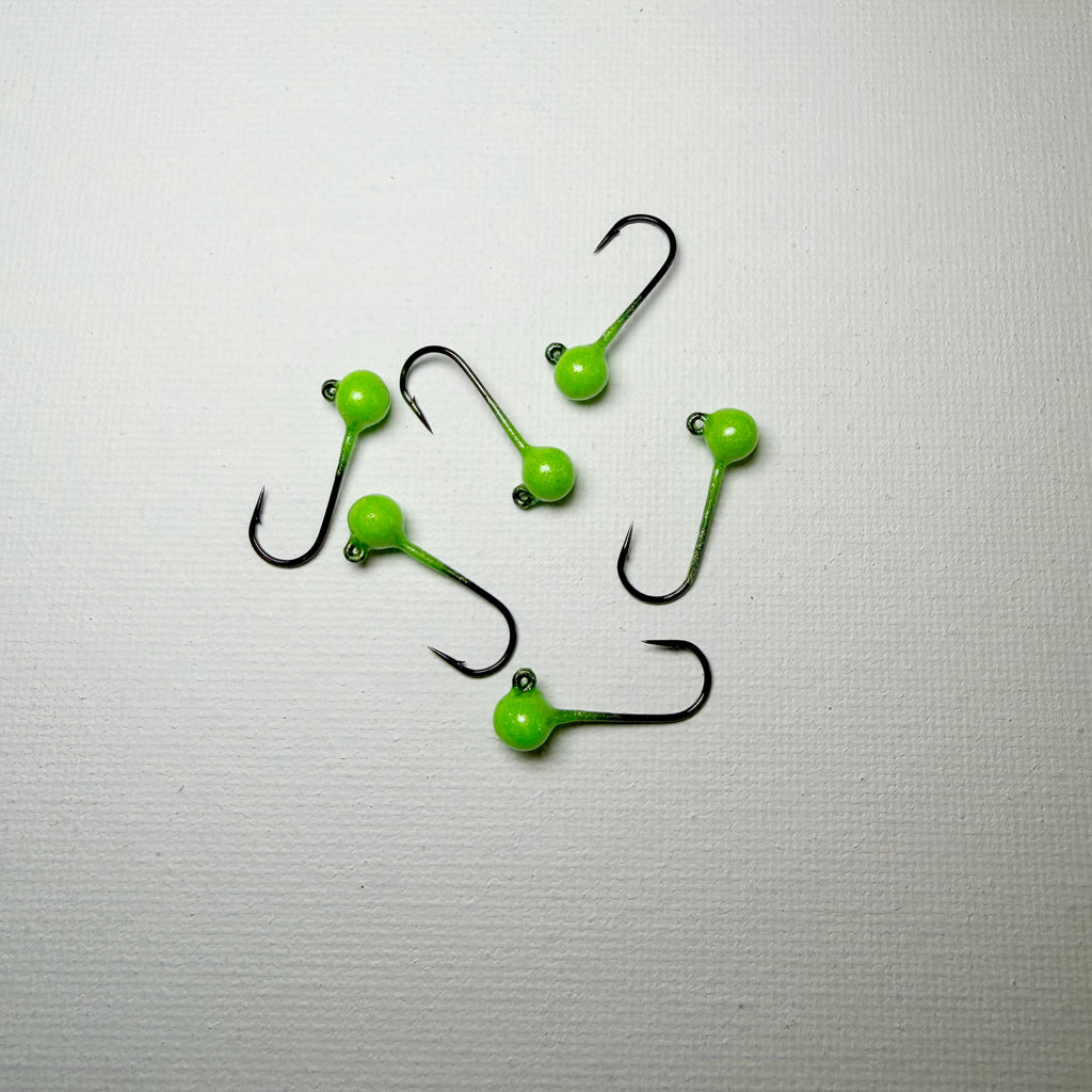 Round Head GEM Jigs (6-Pack) | UV & Glow Fishing Jigs