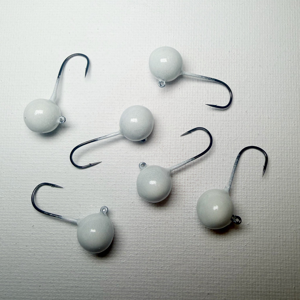 Round Head GEM Jigs (6-Pack) | UV & Glow Fishing Jigs