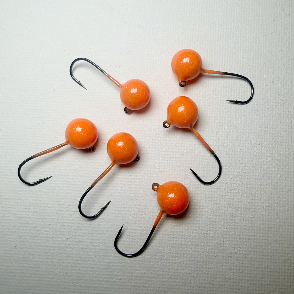 Round Head GEM Jigs (6-Pack) | UV & Glow Fishing Jigs