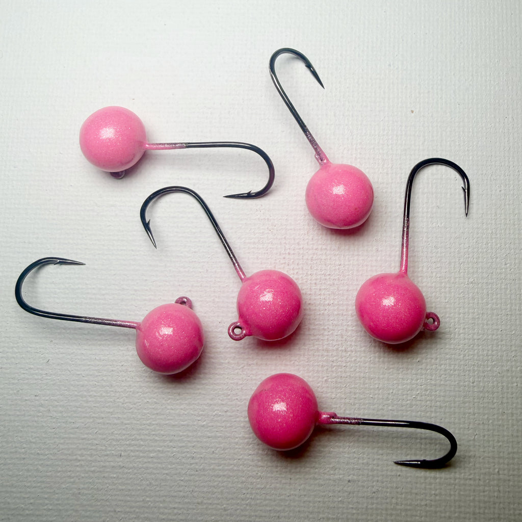 Round Head GEM Jigs (6-Pack) | UV & Glow Fishing Jigs