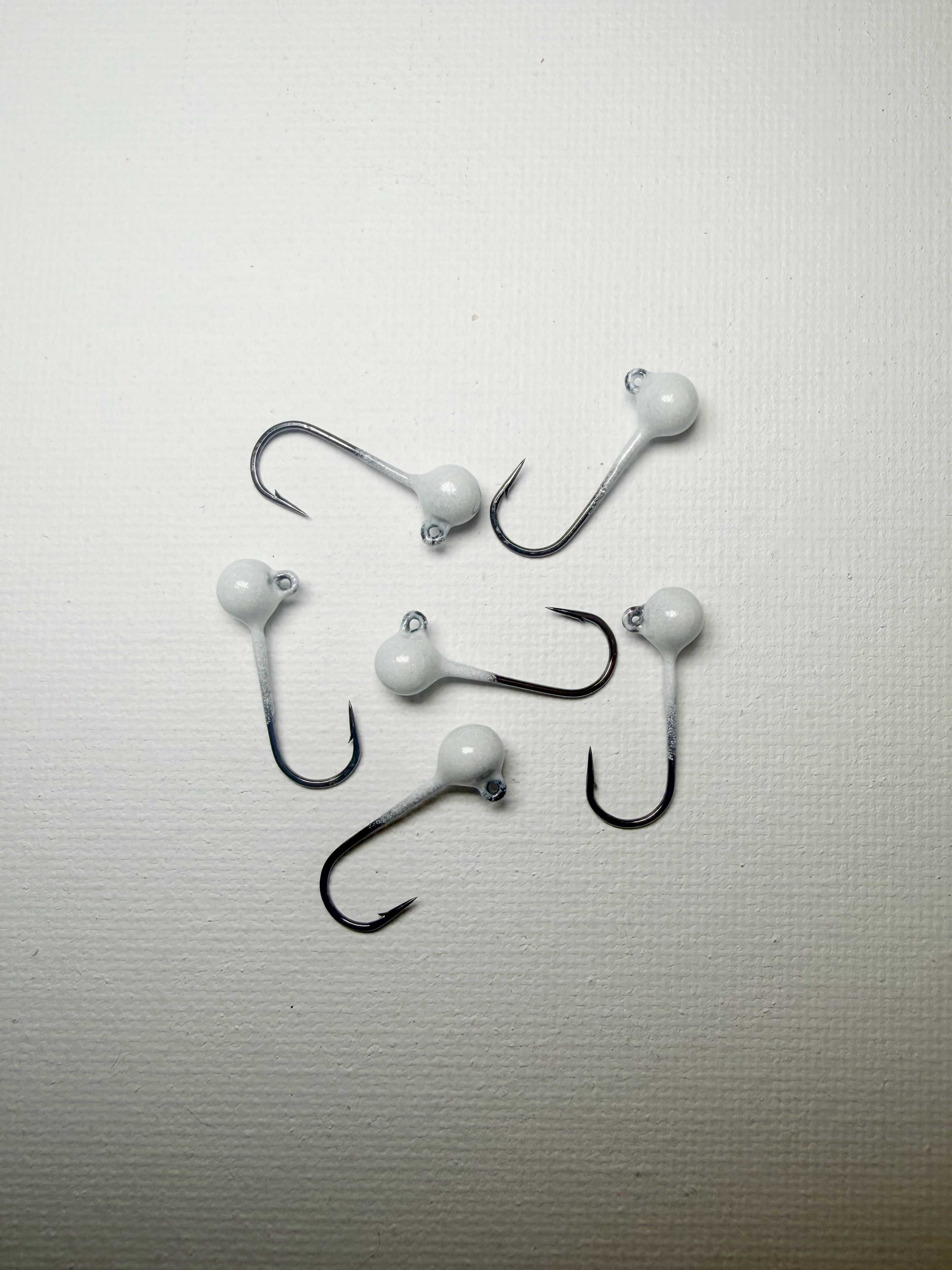 Round Head GEM Jigs (6-Pack) | UV & Glow Fishing Jigs