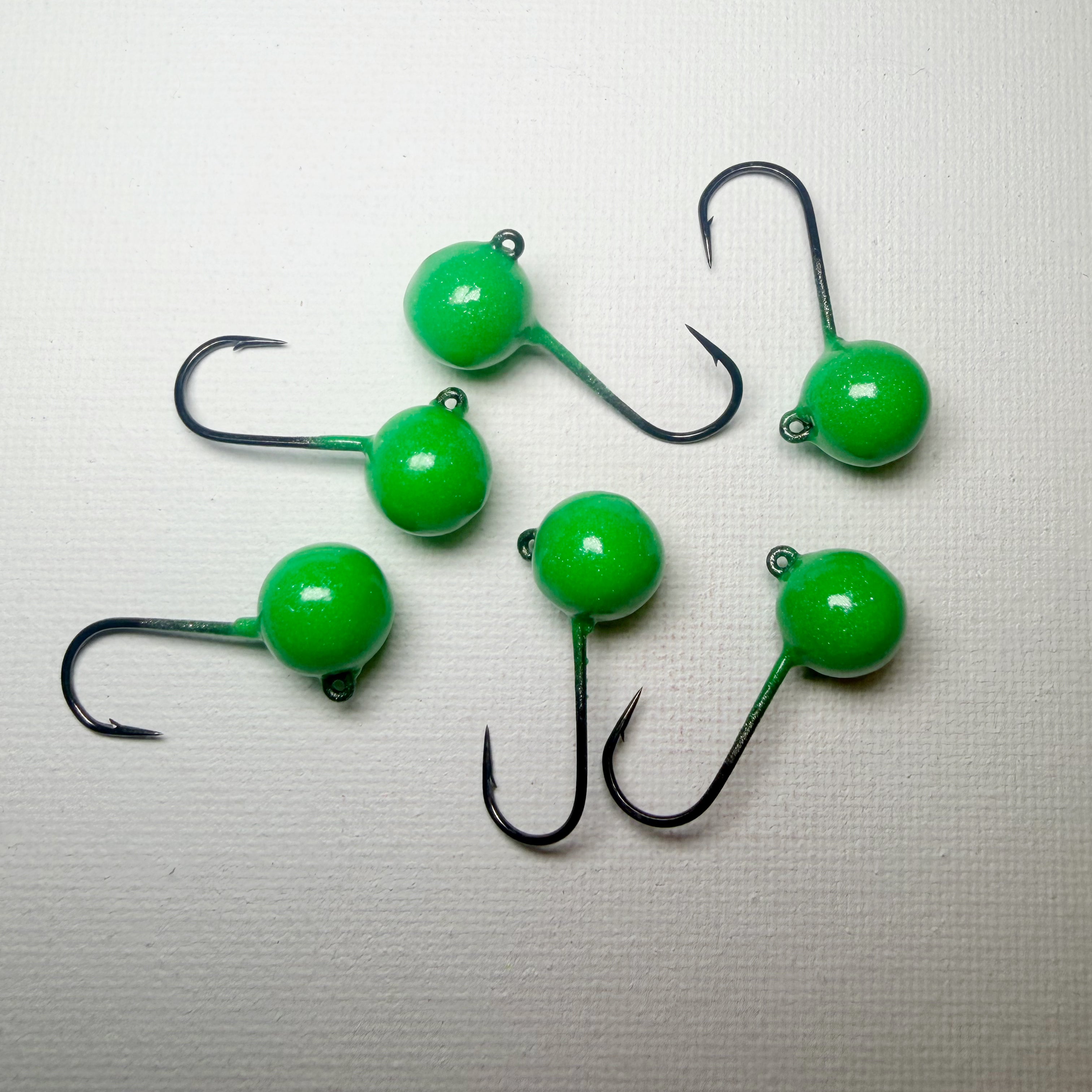 Round Head GEM Jigs (6-Pack) | UV & Glow Fishing Jigs