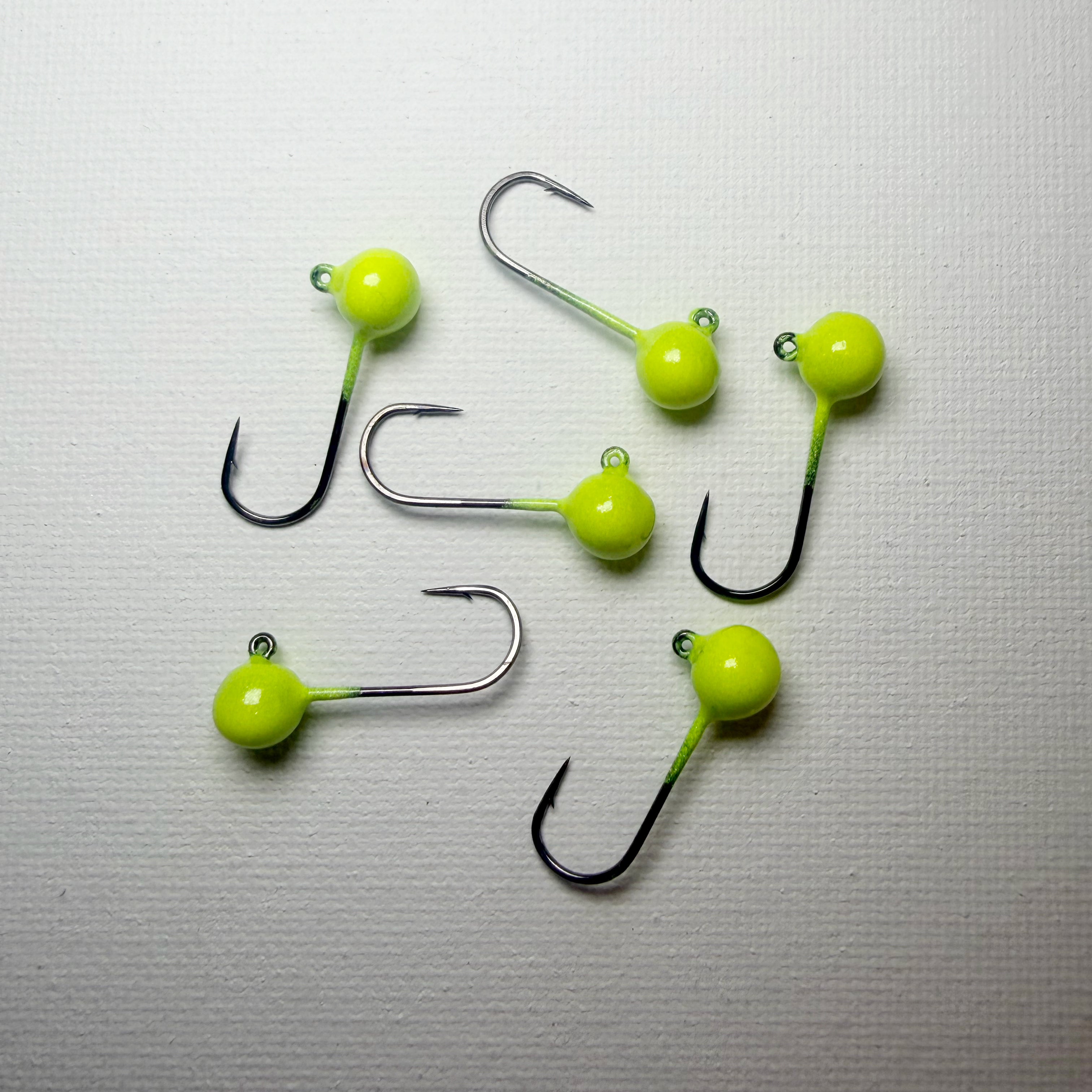 Round Head GEM Jigs (6-Pack) | UV & Glow Fishing Jigs