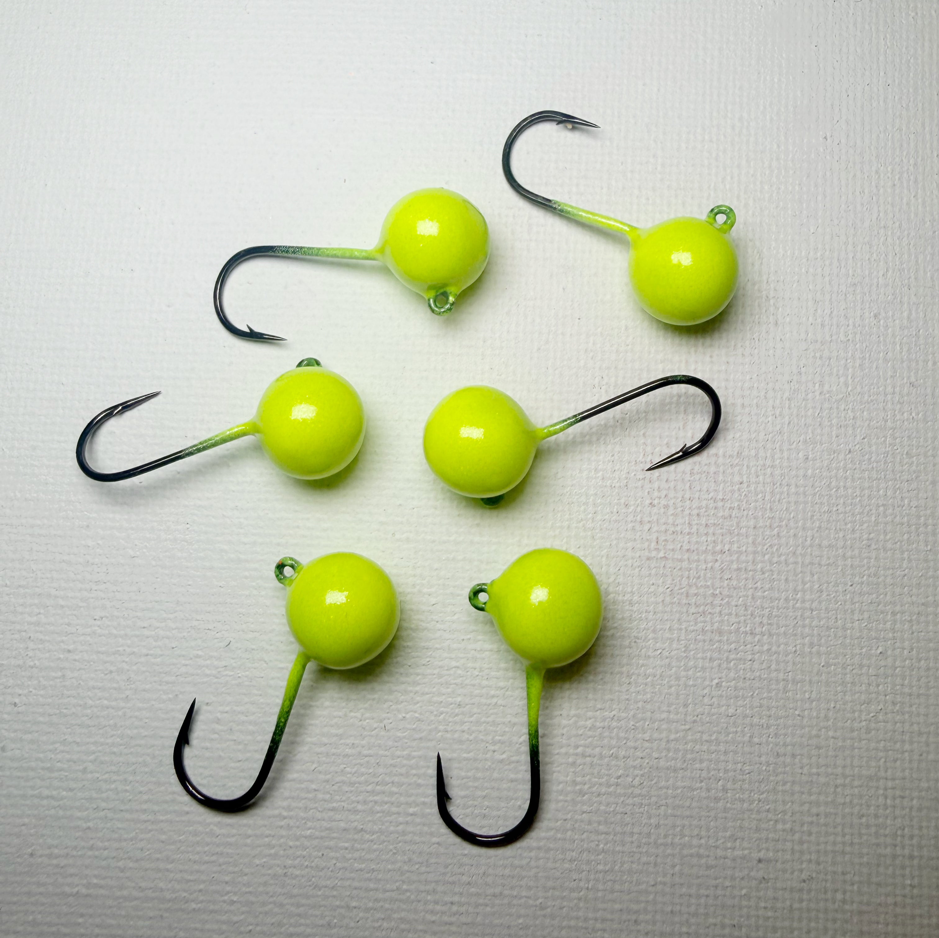 Round Head GEM Jigs (6-Pack) | UV & Glow Fishing Jigs