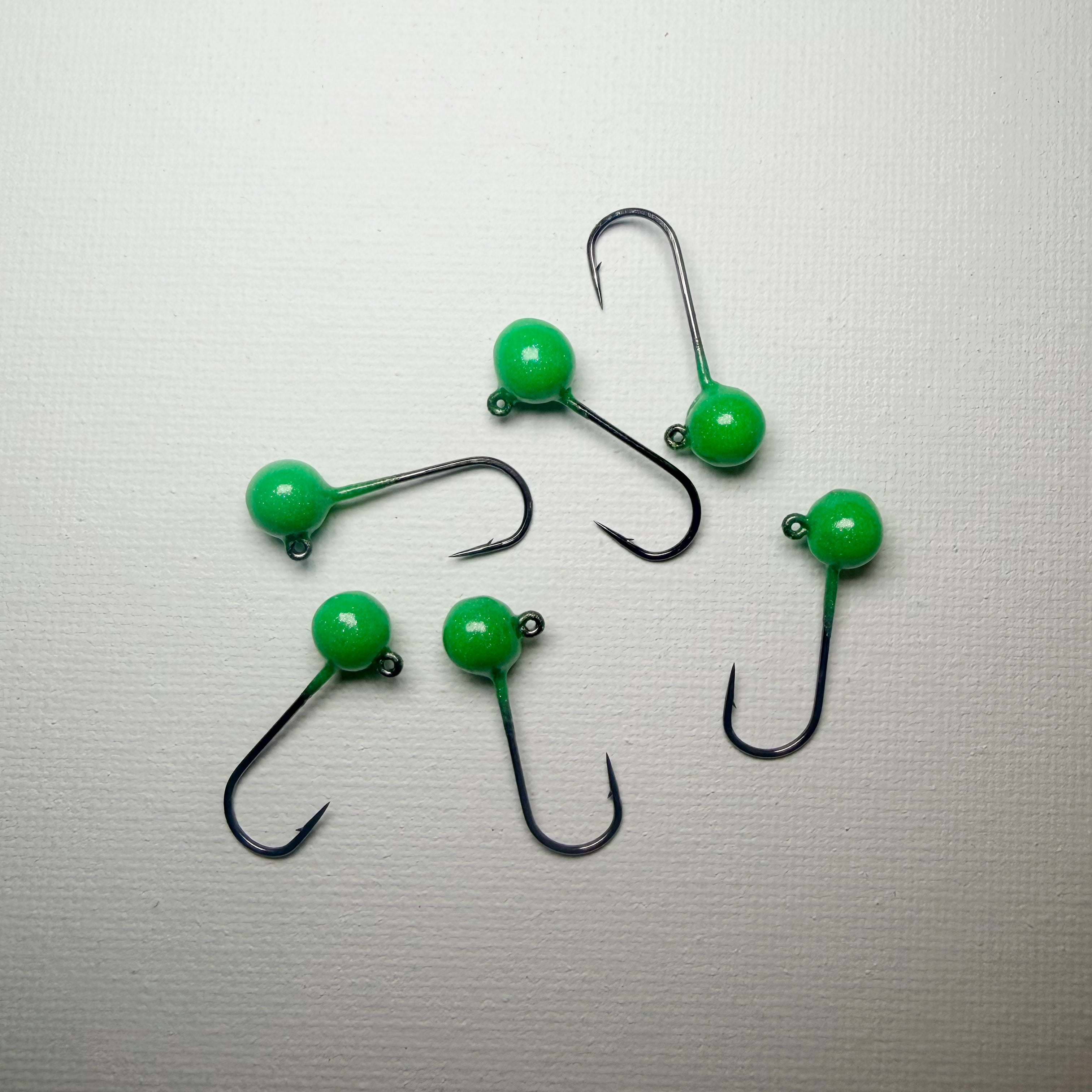 Round Head GEM Jigs (6-Pack) | UV & Glow Fishing Jigs