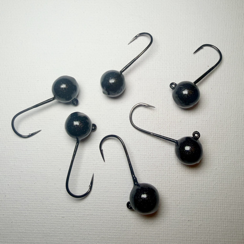 Round Head GEM Jigs (6-Pack) | UV & Glow Fishing Jigs