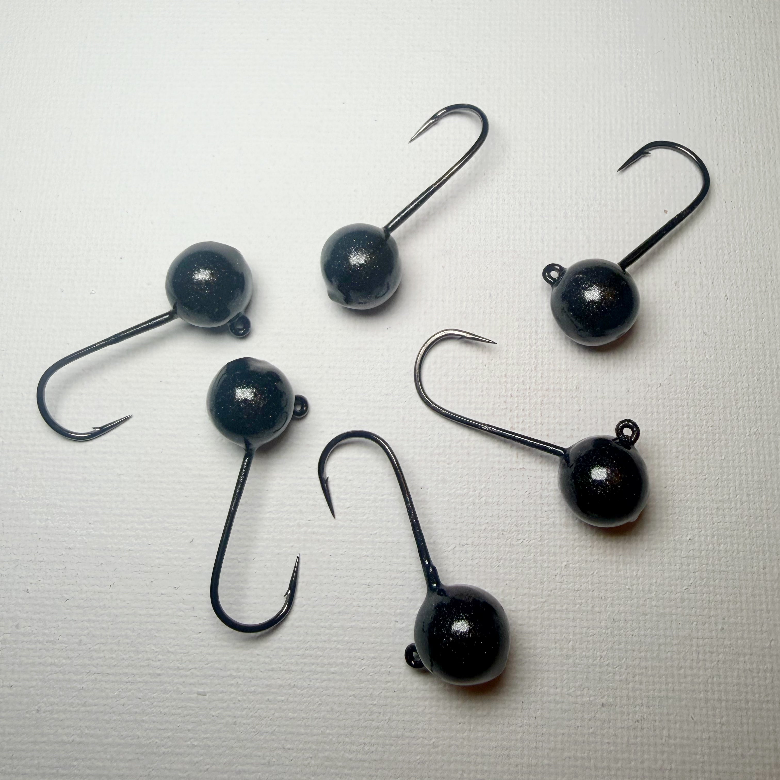 Round Head GEM Jigs (6-Pack) | UV & Glow Fishing Jigs