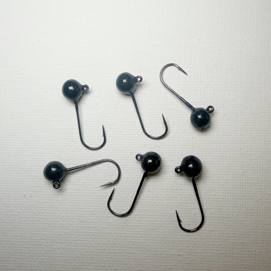 Round Head GEM Jigs (6-Pack) | UV & Glow Fishing Jigs