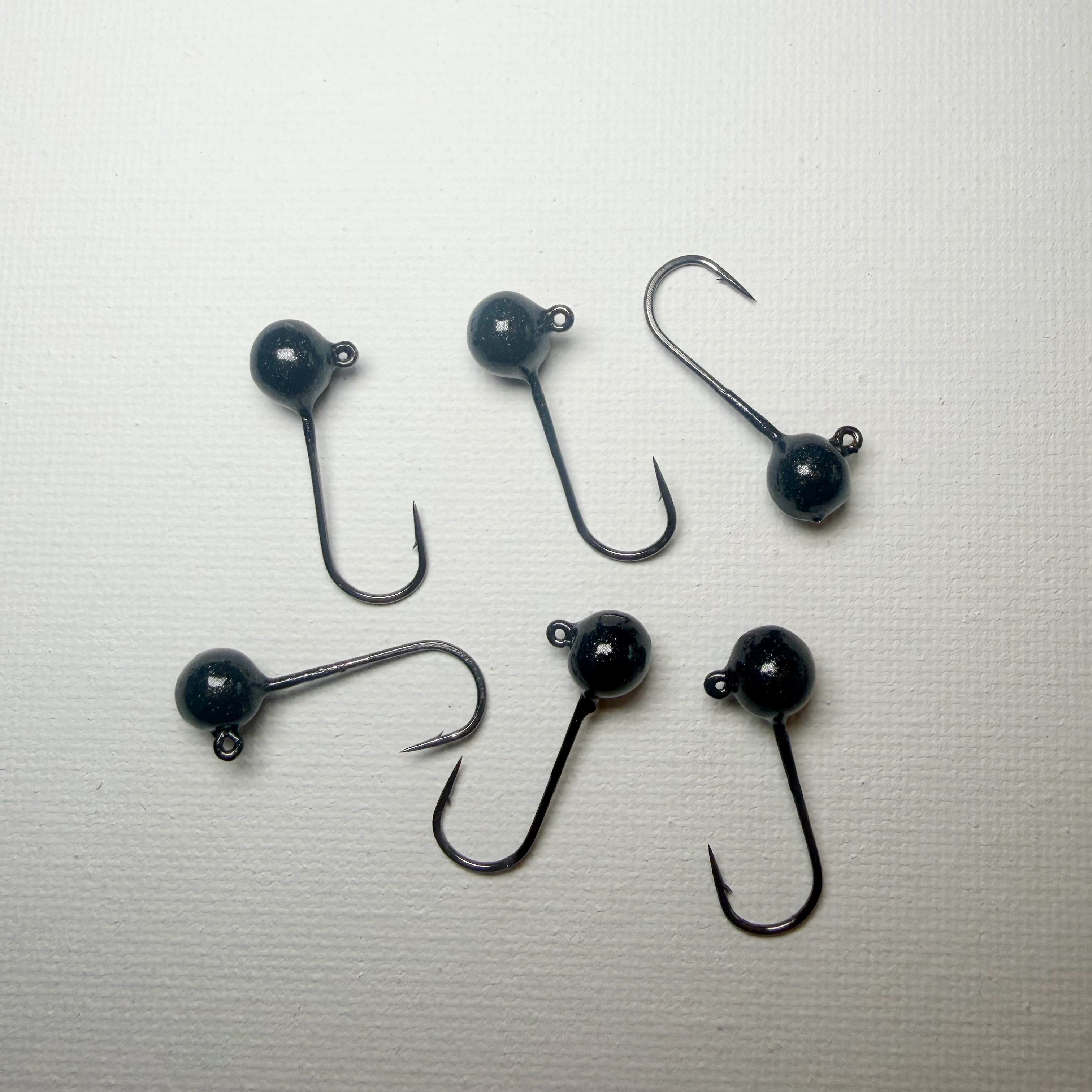 Round Head GEM Jigs (6-Pack) | UV & Glow Fishing Jigs