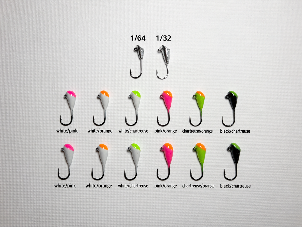 Shad Dart GEM Jigs (6-Pack) | UV & Glow Fishing Jigs